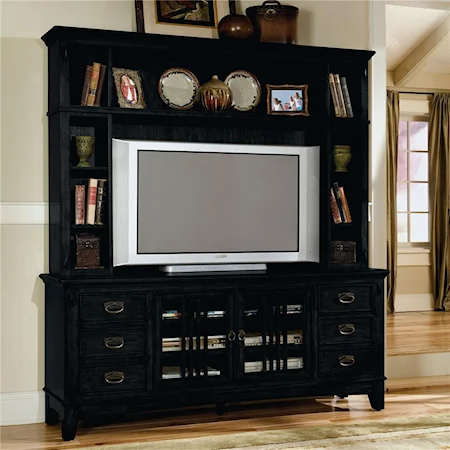 Flat Screen Deck and Console Wall Unit